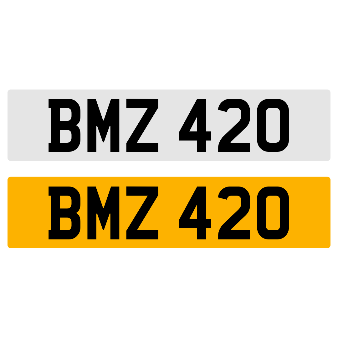 BMZ 420 Number Plate Numberplate Registration BMW 420 420D Cherished Dateless Northern Irish NI