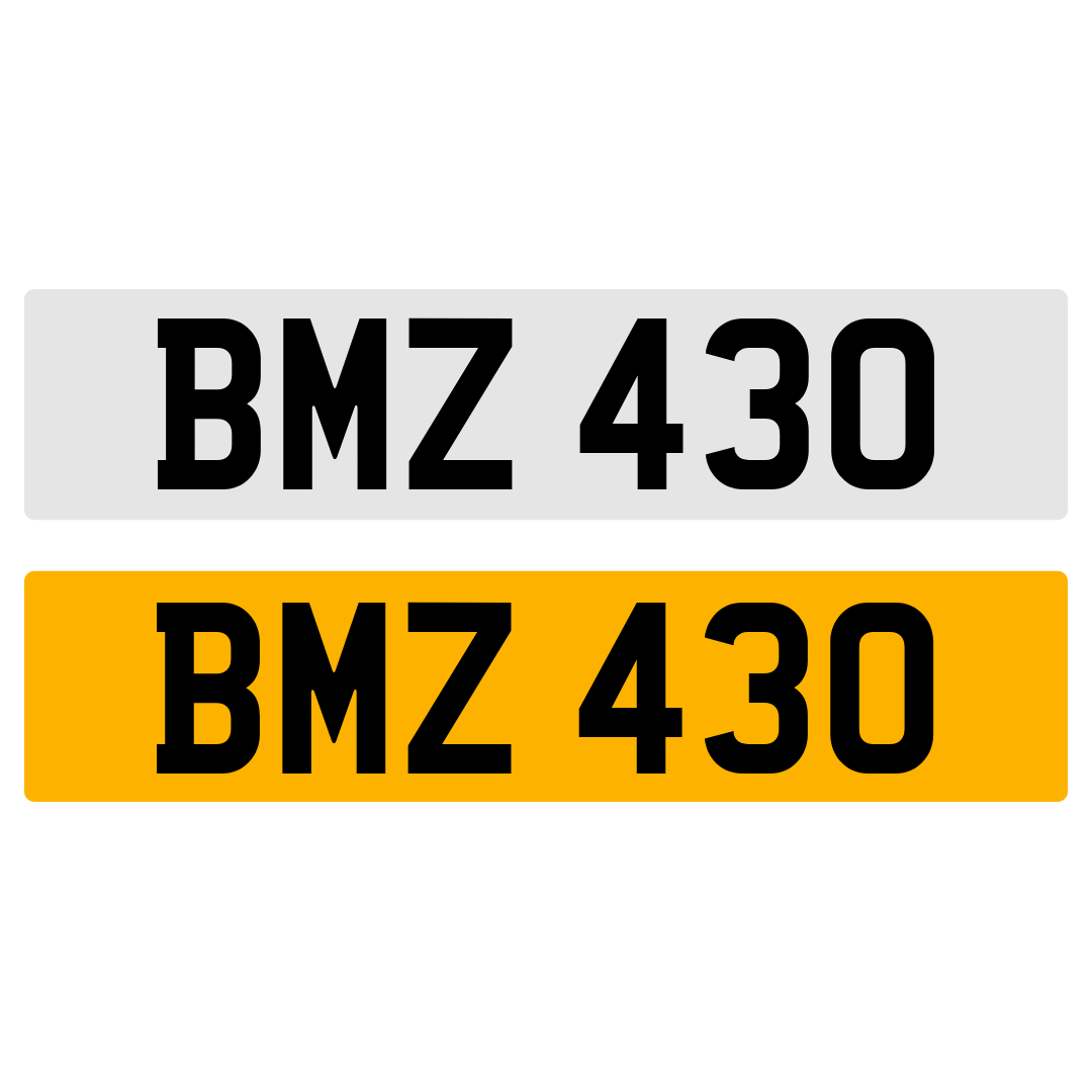 BMZ 430 Number Plate Numberplate Registration BMW 430 430D Cherished Dateless Northern Irish NI