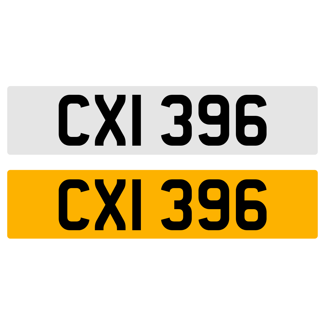 CXI 396 Number Plate Numberplate Registration Cherished Dateless Northern Irish NI