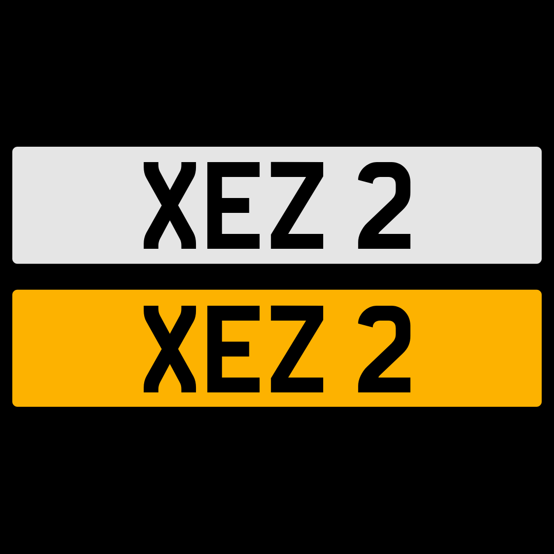 XEZ 2 Number Plate Registration Numberplate Cherished Dateless Northern Irish NI