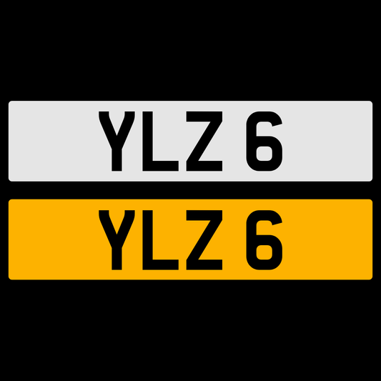 YLZ 6 NUMBER PLATE REGISTRATION NUMBERPLATE CHERISHED DATELESS NORTHERN IRISH NI